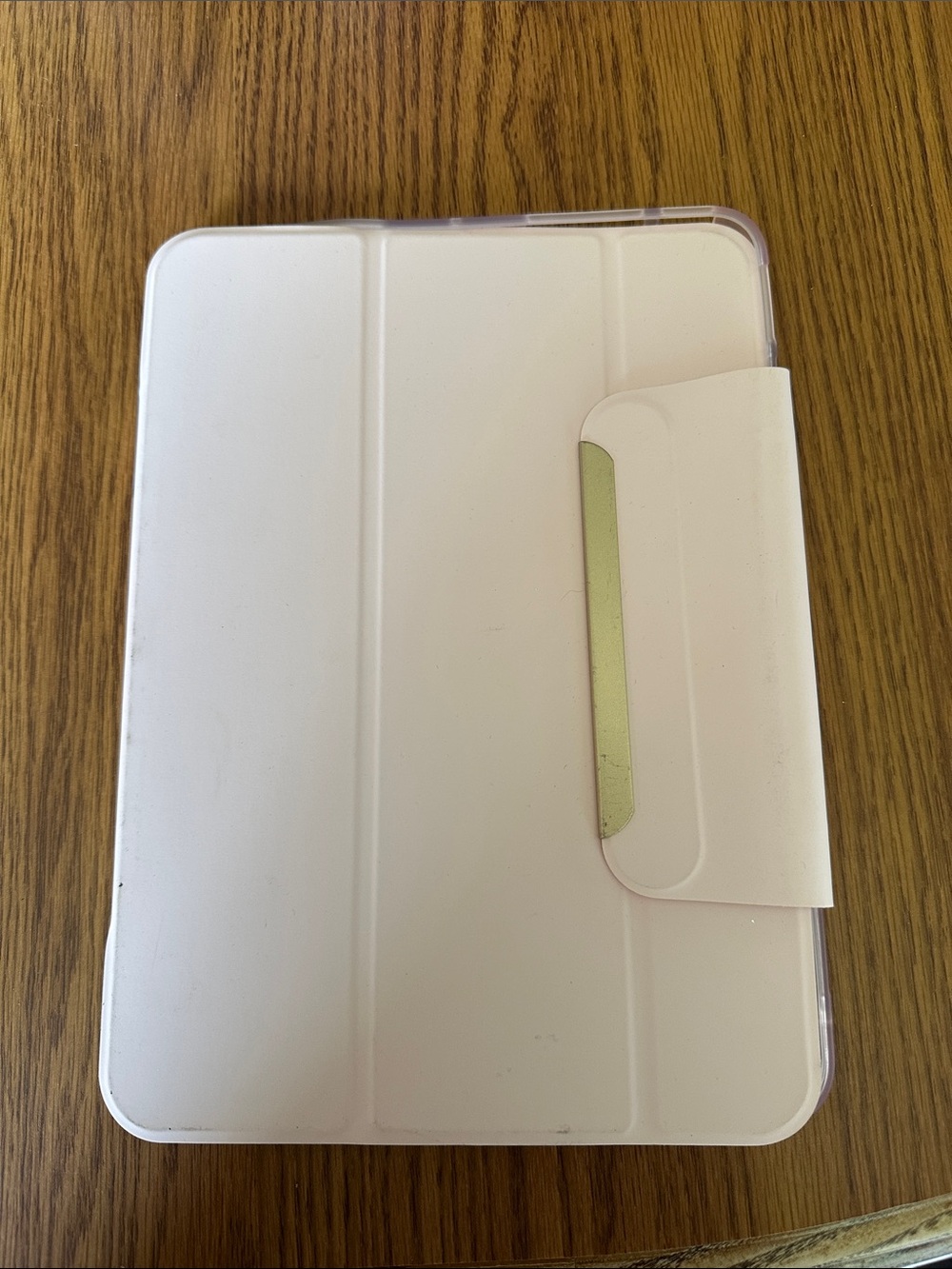 Light Pink Tablet Folio Case with Magnetic Closure iPad 10/11 generation